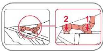 Britax-Römer Go Flame - Pour ouvrir la sangle : - 1