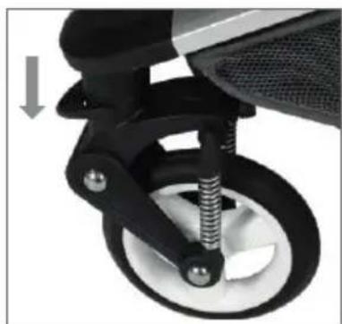 Baby-Plus AirMotion - ② Front wheel lock: - 2