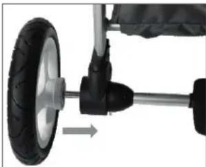 Baby-Plus AirMotion - Hinterrad entfernen: - 1
