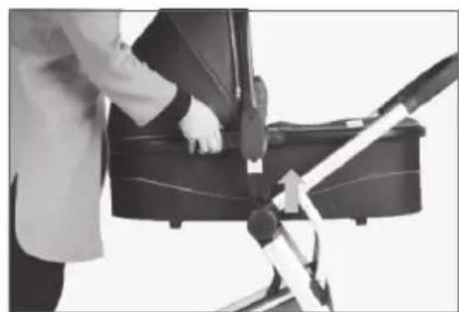 Baby-Plus AirMotion - Per togliere la culla portatile: - 1