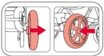 Britax-Römer Go Big - Fixation des roues arrière - 1