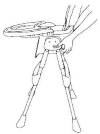 Baby-Plus TRX01 - Plier la chaise haute - 1