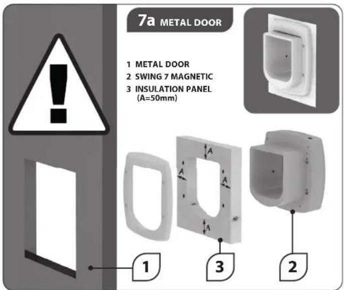 Ferplast Swing 5 - IN/OUT INDICATOR4-WAY LOC - 15