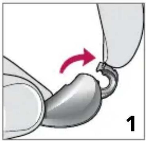 Starkey Halo - Insertion et extraction de la pile - 1