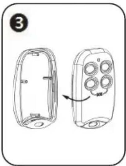 Electronics Line SecuSelf Set - Remplacement des piles de Tetecommande - 3