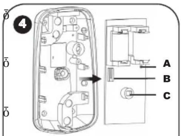Electronics Line SecuSelf Set - > Pour installer le détecteur IRP : - 4