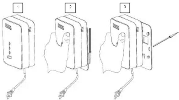 Electronics Line EL2762 - Pour installer le détecteur: - 1