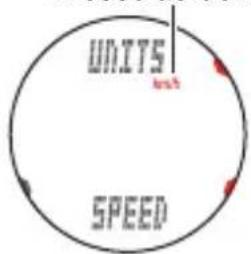 CAT EYE Q3a - Réglage de l'unité de mesure UNITS - 3