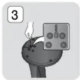 SAMSUNG HTF6500W - Zum Installieren der Laufsprecher auf dem Tallboy-Stand - 3