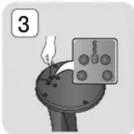 SAMSUNG HTF6500W - Installazione dei diffusori sul supporto a colonna - 5