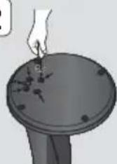 SAMSUNG HTF6500W - Installazione dei diffusori sul supporto a colonna - 4