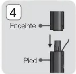 SAMSUNG HTF6500W - Installation des enceintes sur le pied type Tallboy - 4