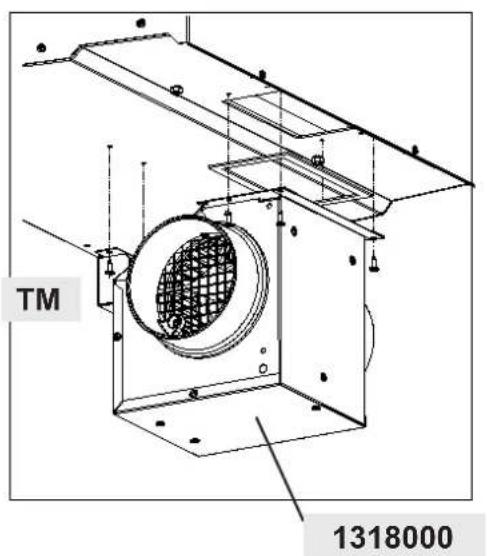La Nordica Inserto 70 Ventilato H49 - KIT VENTILAZIONE OPZIONALE 1318000 . OPTIONAL VENTILATION KIT 1318000 - 3