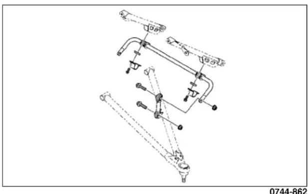 Arctic Cat Sno Pro 500 (2014) - Installation de barre stabilisatrice (en option) - 1