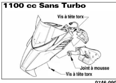 Arctic Cat M 800 Sno Pro (2012) - Panneau d'accès/capot (retrait/installer) - 2