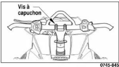Arctic Cat M 800 Sno Pro (2012) - Hauteur/Inclinaison du guidon (Modèles M 800 Sno Pro/LTD/HCR/XF 800 High Country) - 2