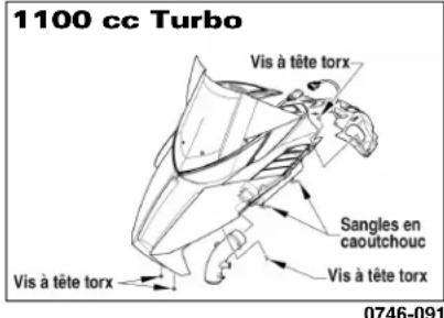 Arctic Cat M 800 Sno Pro (2012) - Panneau d'accès/capot (retrait/installer) - 3