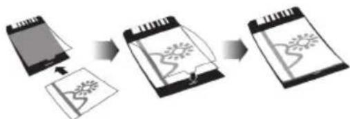 AGFA AS1150 - Gebruik de beschermhoes - 1