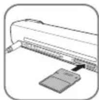 AGFA AS 1110 - Memórlakártya behelyzeşese - 1