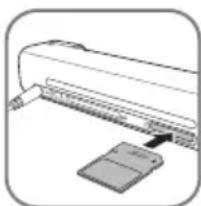 AGFA AS 1111 - Introducerea unui card de memorie - 1