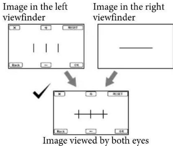 SONY DEV50V - Adjust the relative vertical position of the right and left viewfinder. - 1