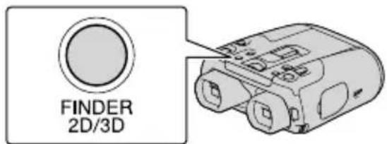 SONY DEV50V - Para alternar la visualizacion en el visor entre 2D y 3D - 1