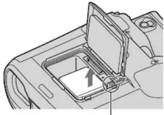 SONY DEV50V - To remove the battery pack - 1