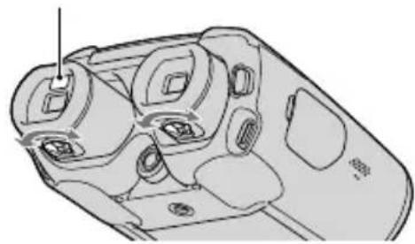 SONY DEV30 - Ajuste las dioptrías hasta que pueda ver una imagen clara con cada ojo, girando el mando de ajuste de dioptrías. - 1