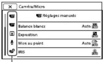 SONY DEV30 - Utilisation des menus - 4