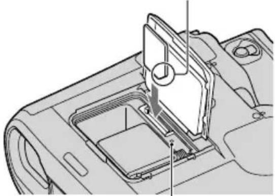 SONY DEV30 - Step 4: Inserting a memory card - 1