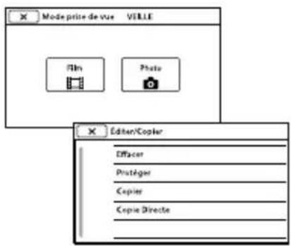 SONY DEV30 - Utilisation des menus - 3