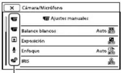 SONY DEV30 - Uso de los menús - 4