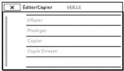 SONY DEV30 - Utilisation des menus - 5