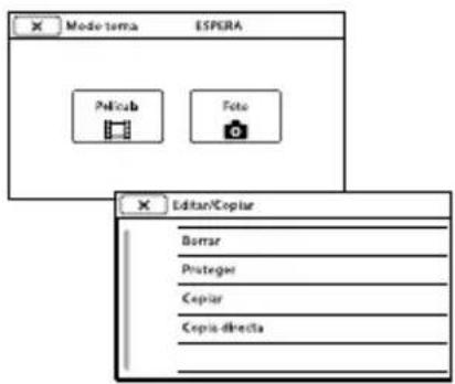 SONY DEV30 - Uso de los menús - 3
