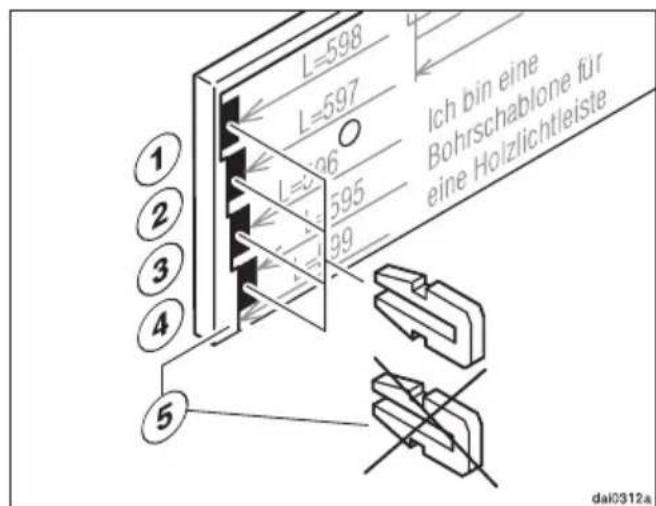 MIELE DA 263 i - Préparation du cache-lumière du programme de meuble de cuisine - 2