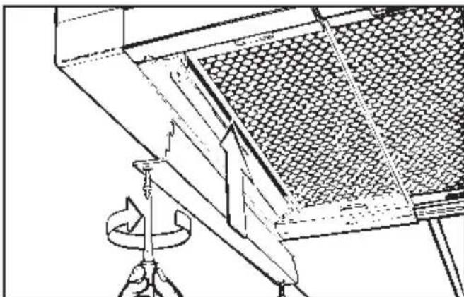 MIELE DA 263 i - Het vastschroeven van de lampafdekking - 1
