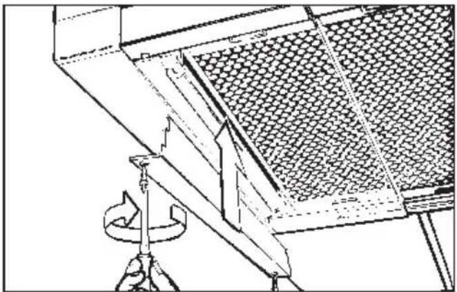 MIELE DA 263 i - Vissage du cache éclairage - 1