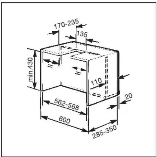 MIELE DA 263 i - Maten van de boenkast - 1