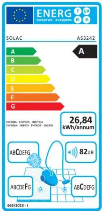 SOLAC Apollo Cyclonic A AS3242 - INFORMATI PRIVIND INDEPLINIREA CONDIITILOR DE PROIECTARE ECOLOGICA - 1