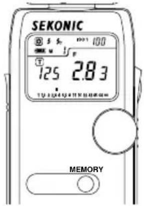 SEKONIC FLash Master L358 - Mémorisation - 1