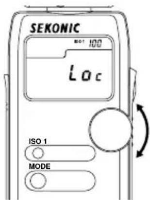 SEKONIC FLash Master L358 - Pour bloquer et annuler la valeur sélectionnée et la valeur mesurée - 1