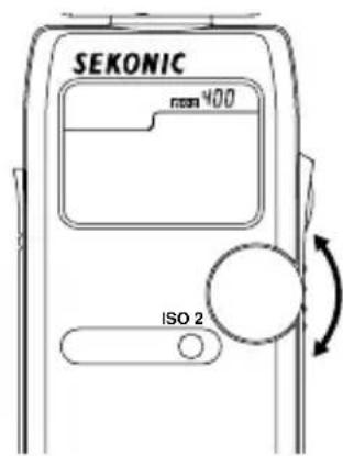 SEKONIC FLash Master L358 - Sélection de la gamme secondaire des sensibilités - 2
