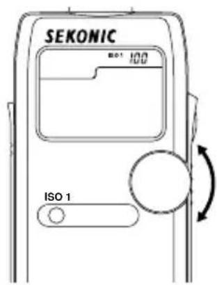 SEKONIC FLash Master L358 - Sélection de la gamme secondaire des sensibilités - 1