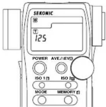 SEKONIC DualMaster L558 - 1. Mode priorité vitesses - 1