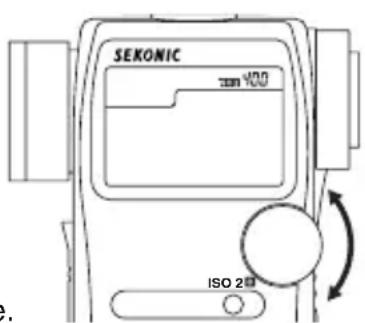 SEKONIC DualMaster L558 - Sélection de la gamme secondaire des sensibilities - 1