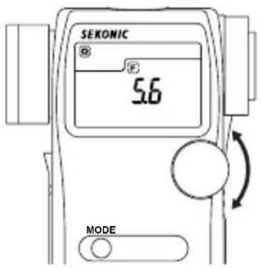 SEKONIC DualMaster L558 - 1.2.Mode priorite diaphragmes - 1