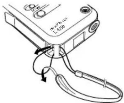 SEKONIC DualMaster L558 - Fixation de la couroie - 1