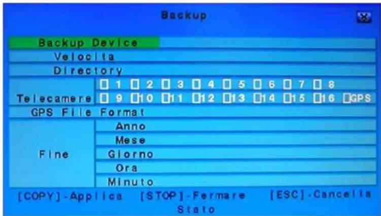 FRACARRO Milano 9.1 DVR - Backup: - 1