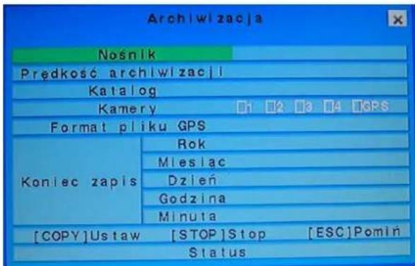 FRACARRO Milano 9.1 DVR - Archiwizacja: - 1