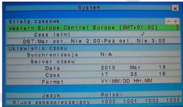 FRACARRO Milano 9.3 DVR - Uzyskanie dostepu do systemu rejestratora DVR po raz pierwszy DVR: - 3